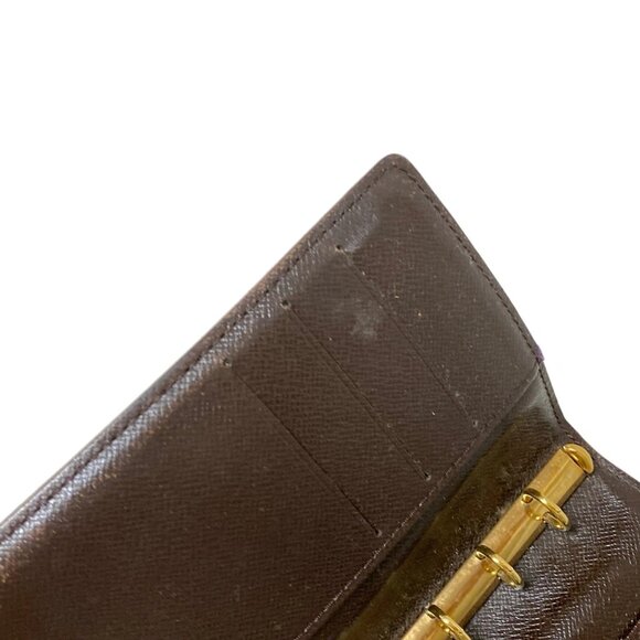 LOUIS VUITTON Agenda PM Ebene Damier Agenda Cover Case 132-081025 - Picture 10 of 12